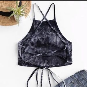 NWT ZAFUL strappy tie dye tank